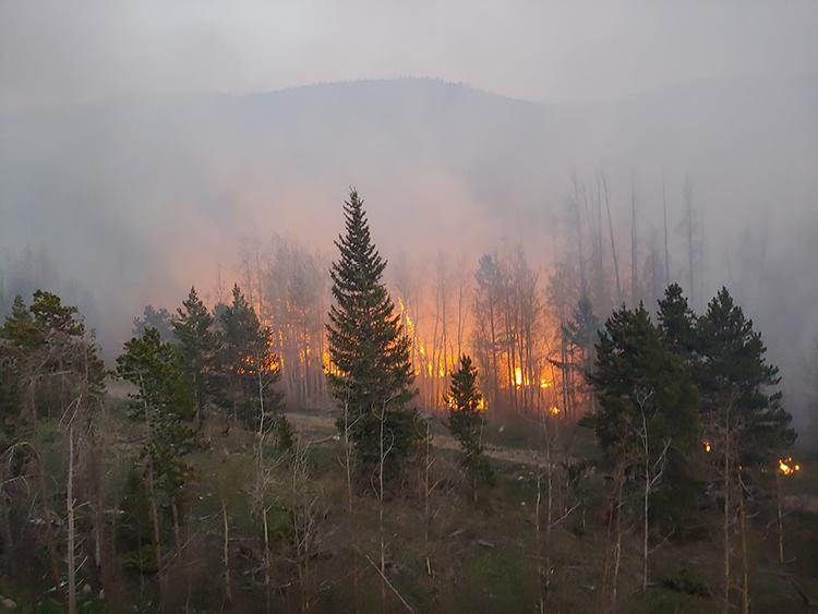 Picture of a Wildfire in Summit County